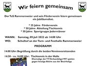 Am 9. Juli feiert der TuS Rammersweier und sein Förderverein